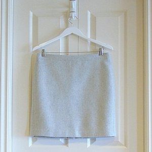 J Crew Mercantile Wool Oatmeal Pencil Mini Skirt Size 4 - 6